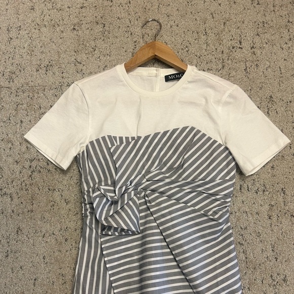 MO&Co M NWT cotton zippered blouse/shirt ultra lux! Fits slightly smaller than M - Picture 8 of 13